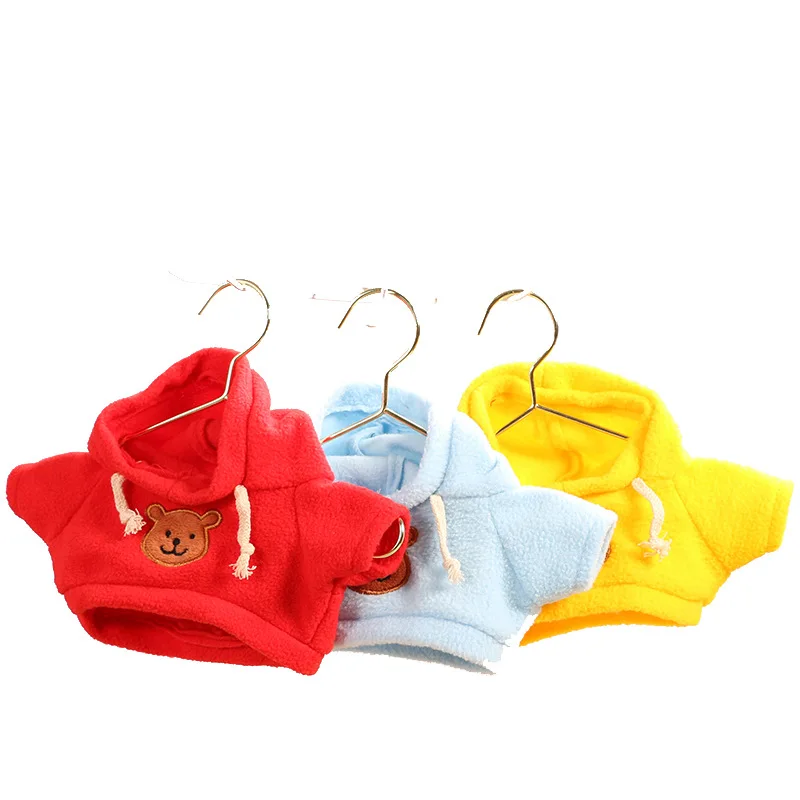 Puppen Zubehör 20cm Baumwolle Puppe Kleidung Pullover Bär Muster Stil Hoodie Kawaii exquisite Brithday Geschenk für besten Freund