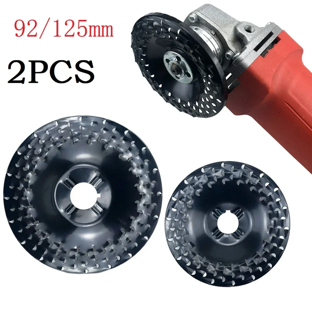 2PCS 92 มม./125 มม.เครื่องบดล้อไม้ Shaping Sanding Stab Disc สําหรับเครื่องบดมุมเครื่องมือขัด