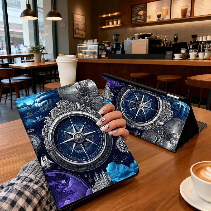 

Fashion compass design For Xiaomi Redmi Mi Pad 4 5 6 6s 7 8 SE Pro 2 11 Plus Max 12.4 11 11.2 12.5 8.7 inch Tablet Case