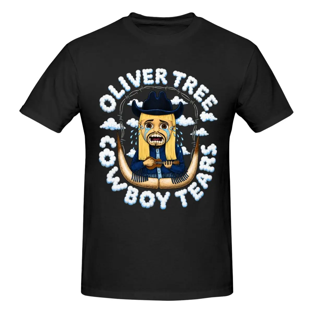 Oliver Tree Cowboy Tears Trending T Shirts Graphic Y2K Anime Customized Men Women Tshirt Tops