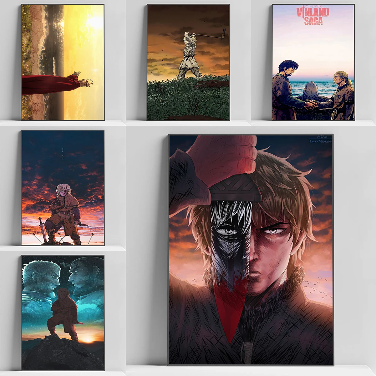 

For Home Decor Room Aesthetic Vinland Saga Anime Manga Good Quality Posters Interior Paintings Decorative Wall Prints Art Mural