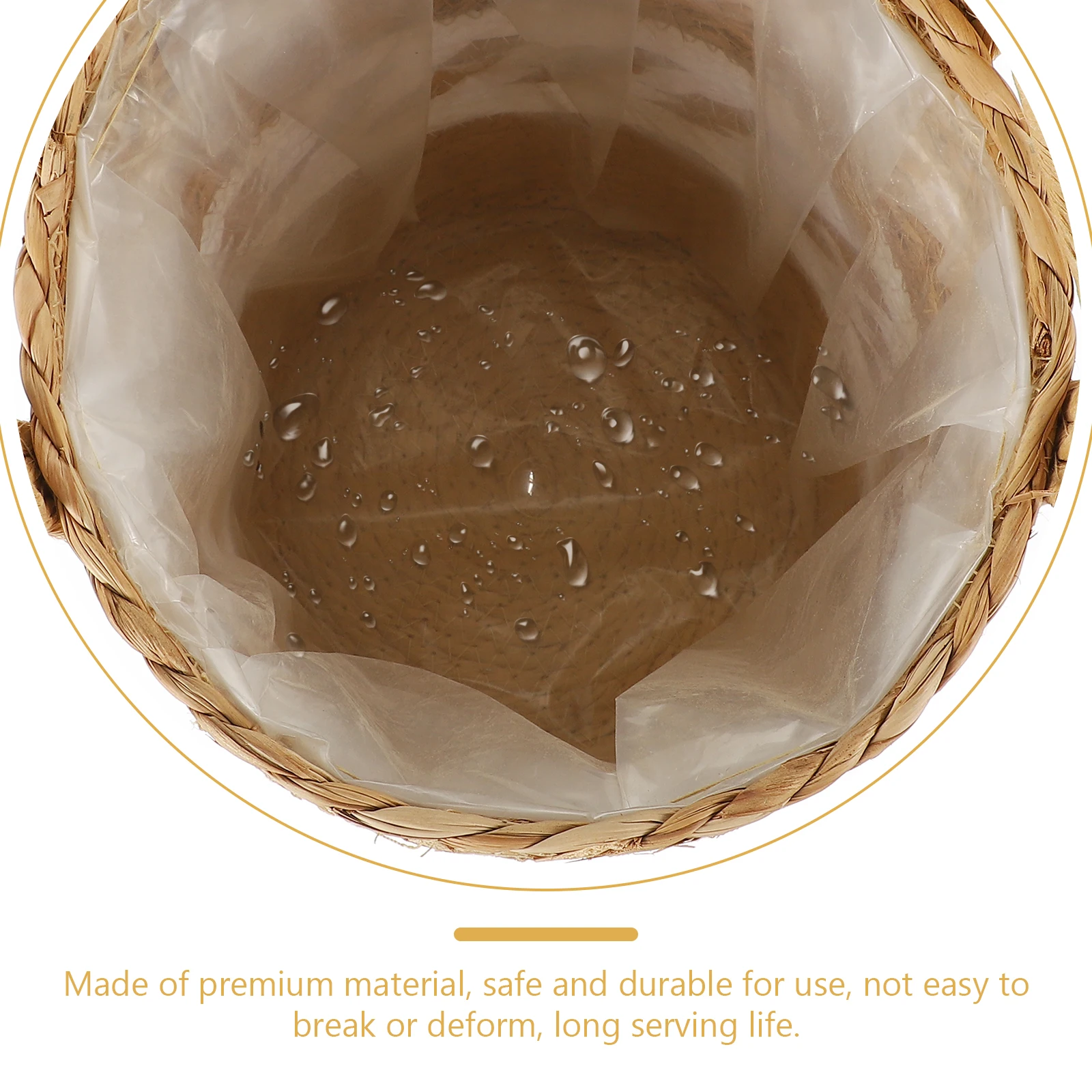 

Seagrass Storage Baskets Planter Pots Indoor Wicker Containers for Flowers Planted Plants Seaweed Woven