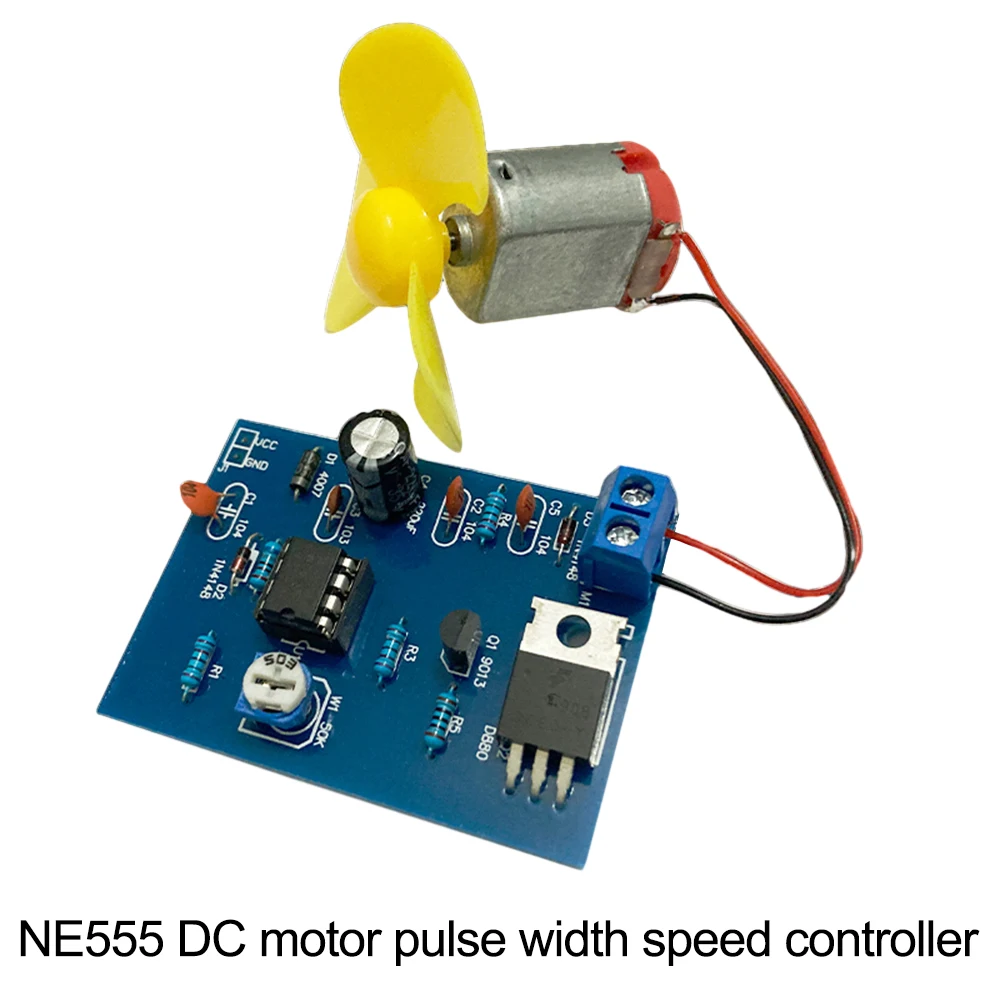 DC4.5V NE555 DC Motor Pulse Width Speed Controller Electronic Production DIY Kit PCB 555 Pulse Width Speed Controller Kits