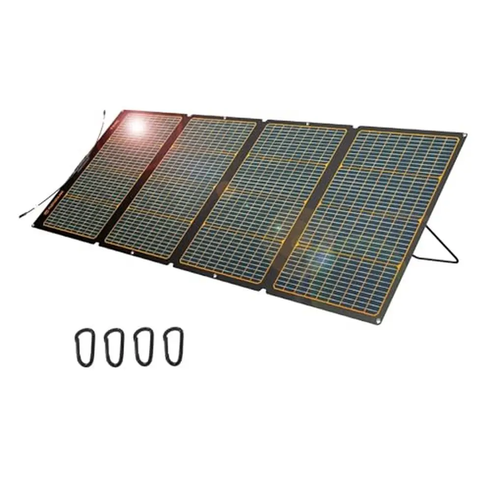 240W Portable Foldable Solar Panel Charger Camping RV Hunting Fishing Road Trips High Efficiency Monocrystalline PV Module with