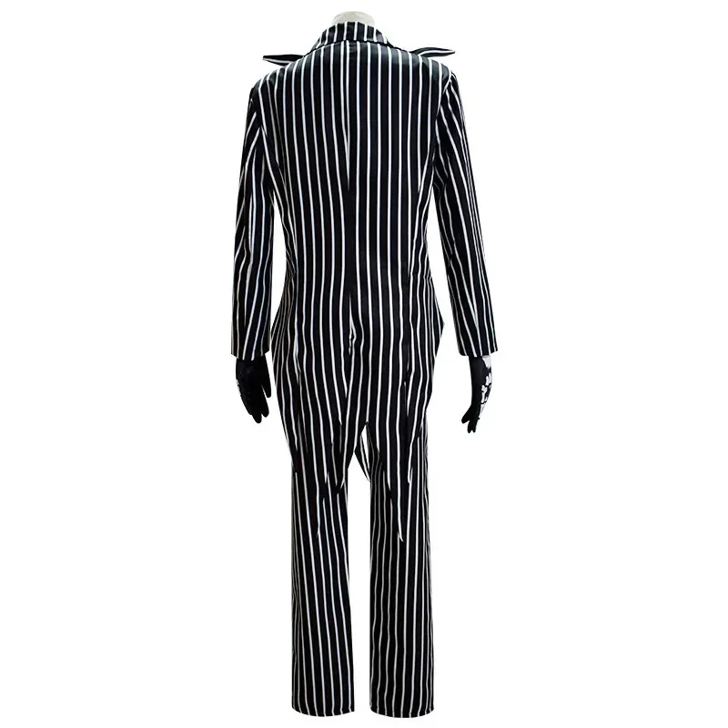Jack Skellington Cosplay Il incubo prima di Natale Costume cosplay Jack Maschera Uniforme Vestiti Vestito Costumi di Natale di Halloween