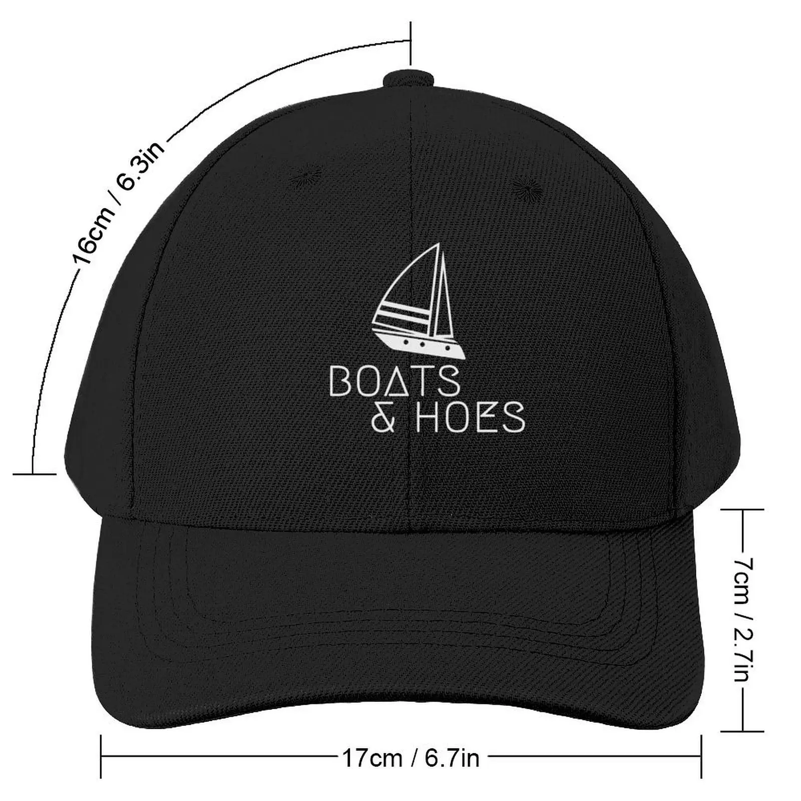 Funny Cool Boats and Hoes Graphic Humor Tee Baseball Cap hiking hat Snap Back Hat Sunhat derby hat For Women Men's