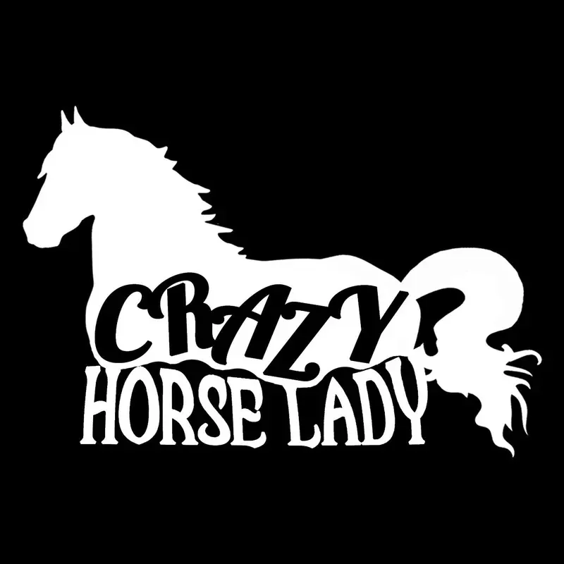 Crazy Horse Personalized Stickers Cross Country Diesel Vehicle Motorcycle Auto Parts Exterior Decoration Fun Decal 15CM PVC KK