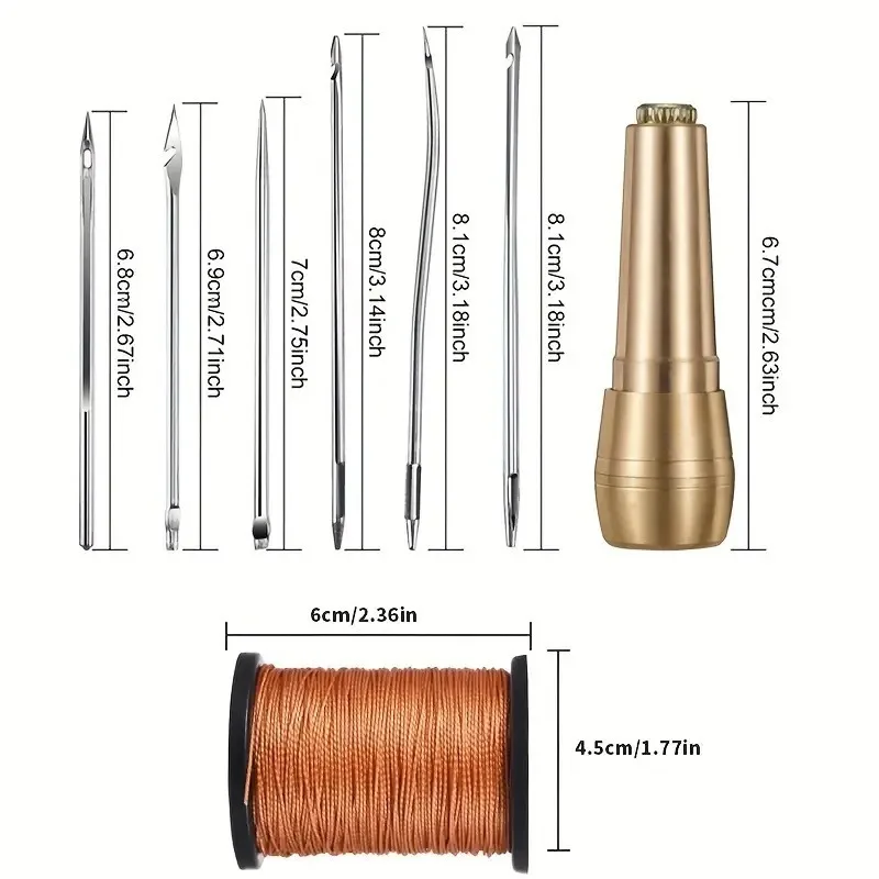 

New Hot-selling Shoe Awl Crochet Shoe Repair Tool Set Crochet Leather Hand-stitched Sewing Shoe Repair Perforated Awl