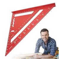 Triangle Ruler Metric Protractor Metal Precision Measuring Tool For Woodworking Carpentry Construction Drafting Architectural