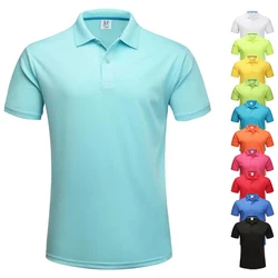 Effen Dry Fit Polo T Shirts Heren Ademende Polyester Golfshirt Unisex Snelle Droge Sport Kraag T-Shirt Hemdje Polos Para Hombres