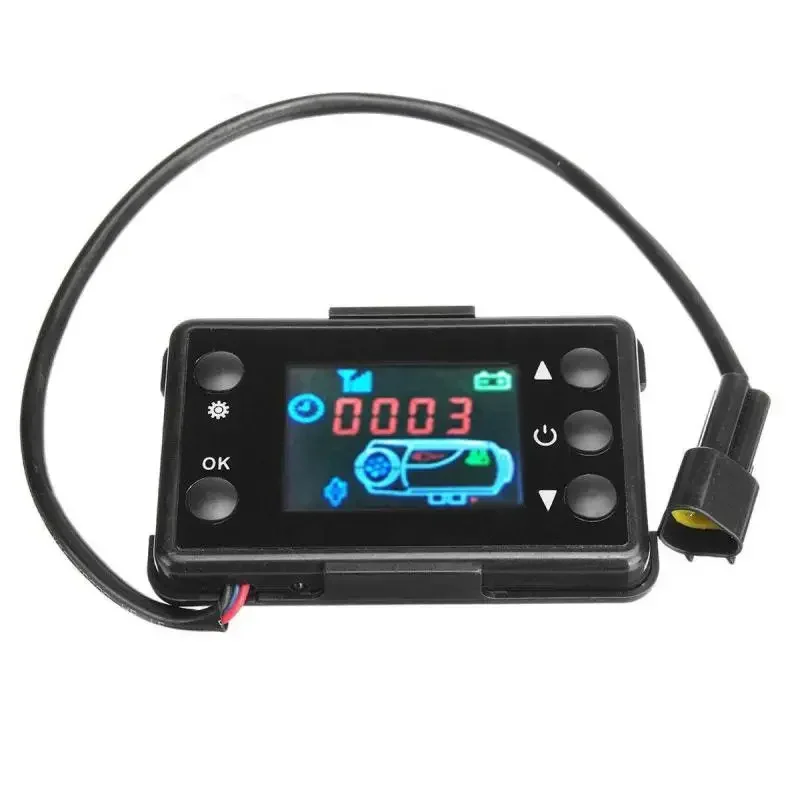 12V 24V Universal Controller Monitor Switch with Remote Control for Car Air Diesel Parking Heater LCD Display Timing Setting