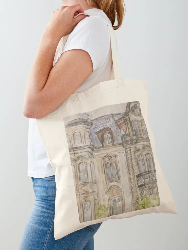 

artistic, old house/building drawing (vintage) Tote Bag Gift bags Women bags shopper bag women canvas Cloth bags