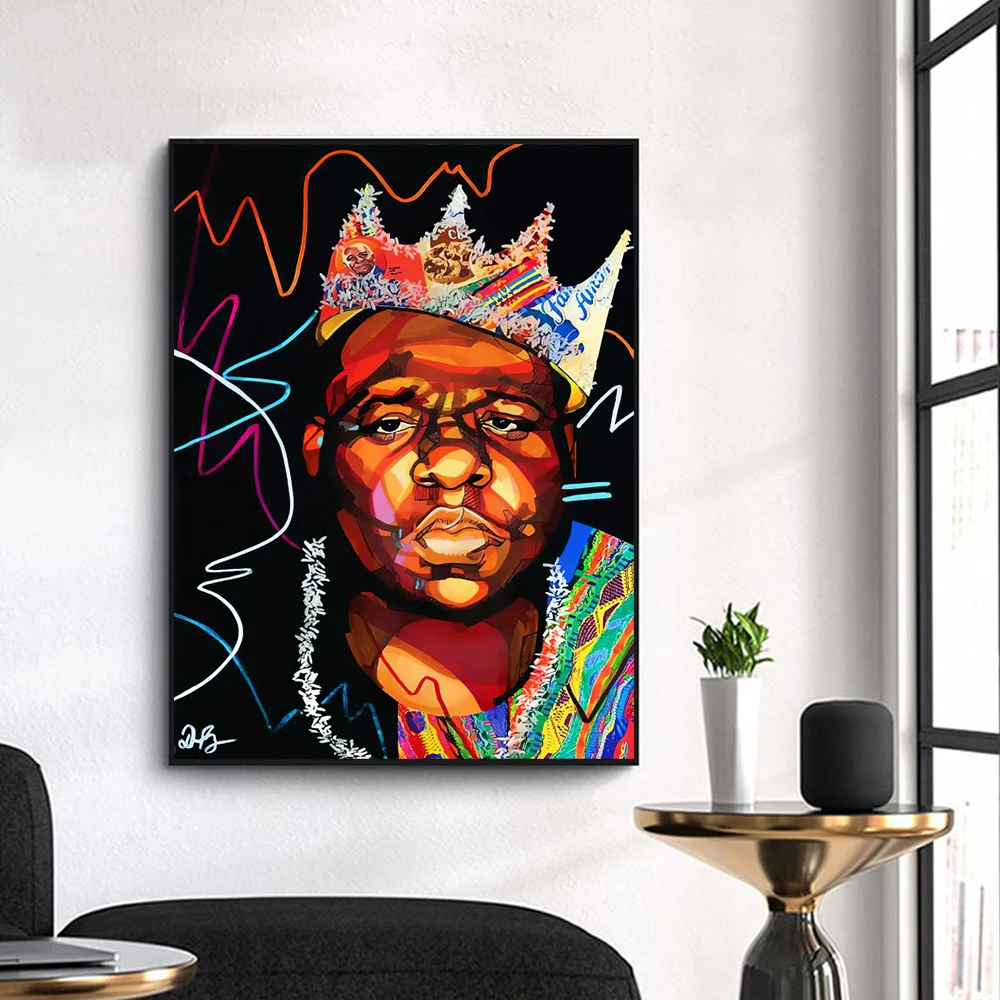 Street Graffiti Abstract 2PAC Rap Singer Wall Art Poster Prints Home Decor Canvas Painting Living Room Decoration Mural Pictures