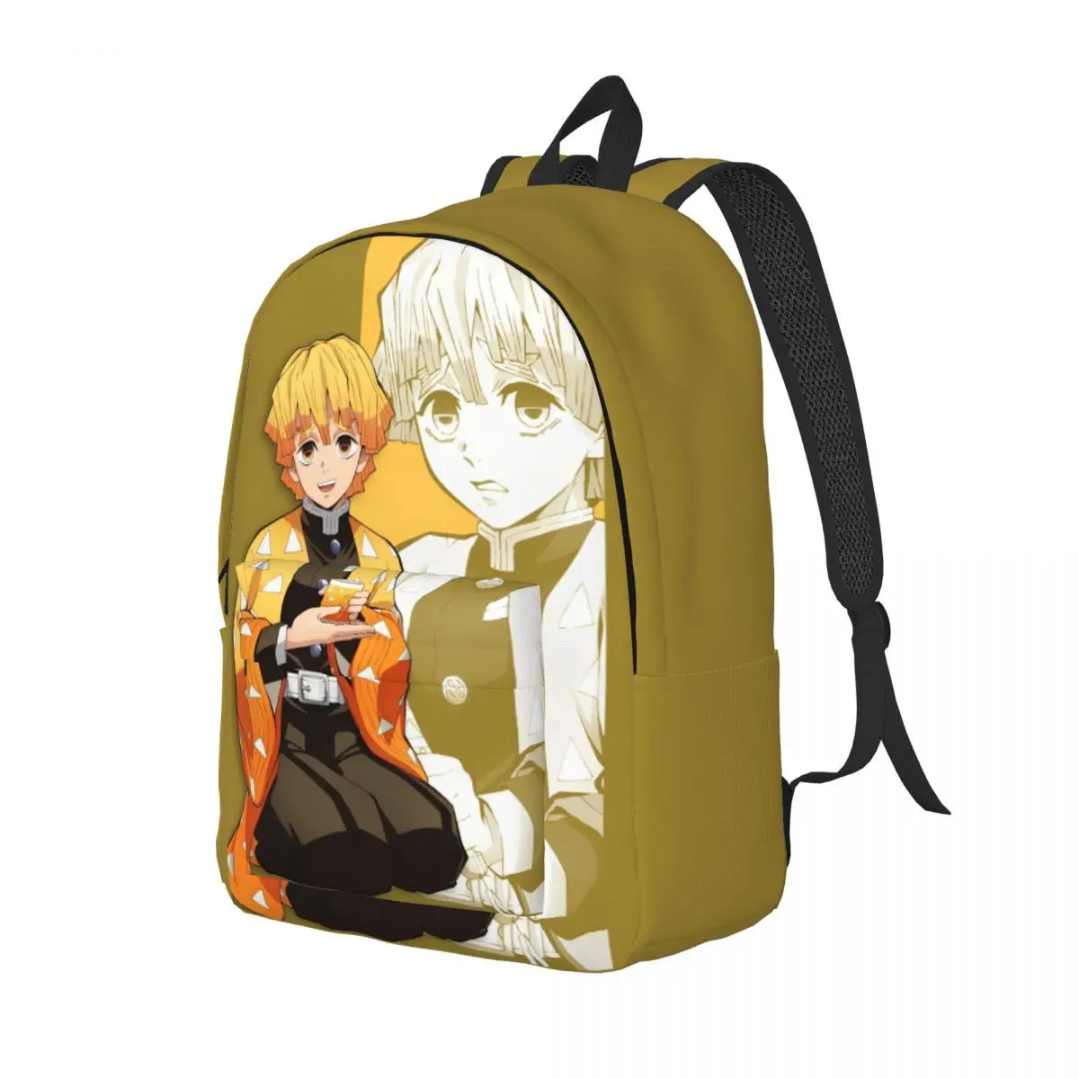 Demon Slayer for Men Women Student School Bookbag Zenitsu Anime Daypack Middle High College Hiking