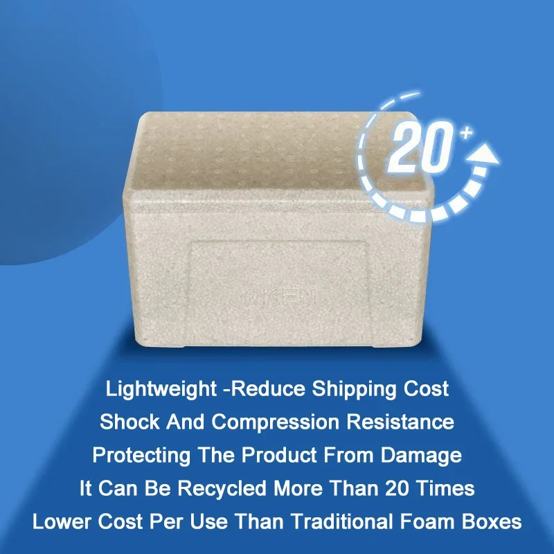 

Большой термоконтейнер из ЭПП-пены для кемпинга, экологичный, для хранения продуктов, фруктов и овощей, для охлаждения