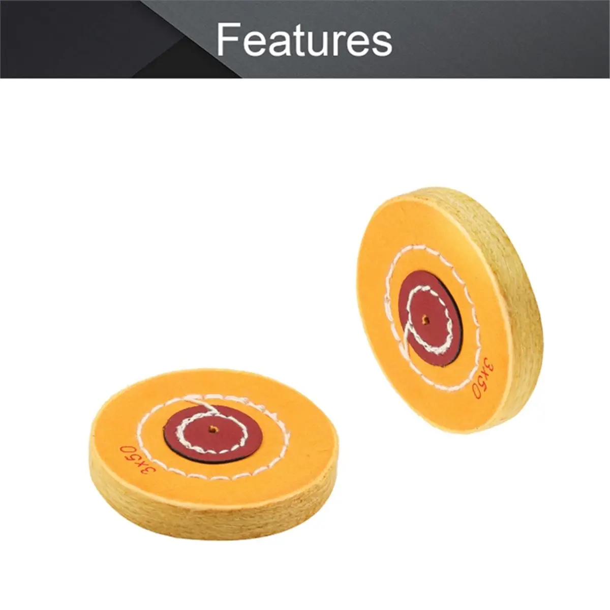 【~ New A89Z】3 Inch Buffing Wheel Yellow Cloth Pad with 4mm Hole Angle Grinder Polishing for Jewelry Tools(3 Inch 75mm-4mm Hole)