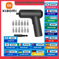 XIAOMI MIJIA Electric Screwdriver 3.6V For Smart Home, 5N·m Torque, 2000mAh Battery, 12 S2 Bits, USB-C, LED Light, Cordless