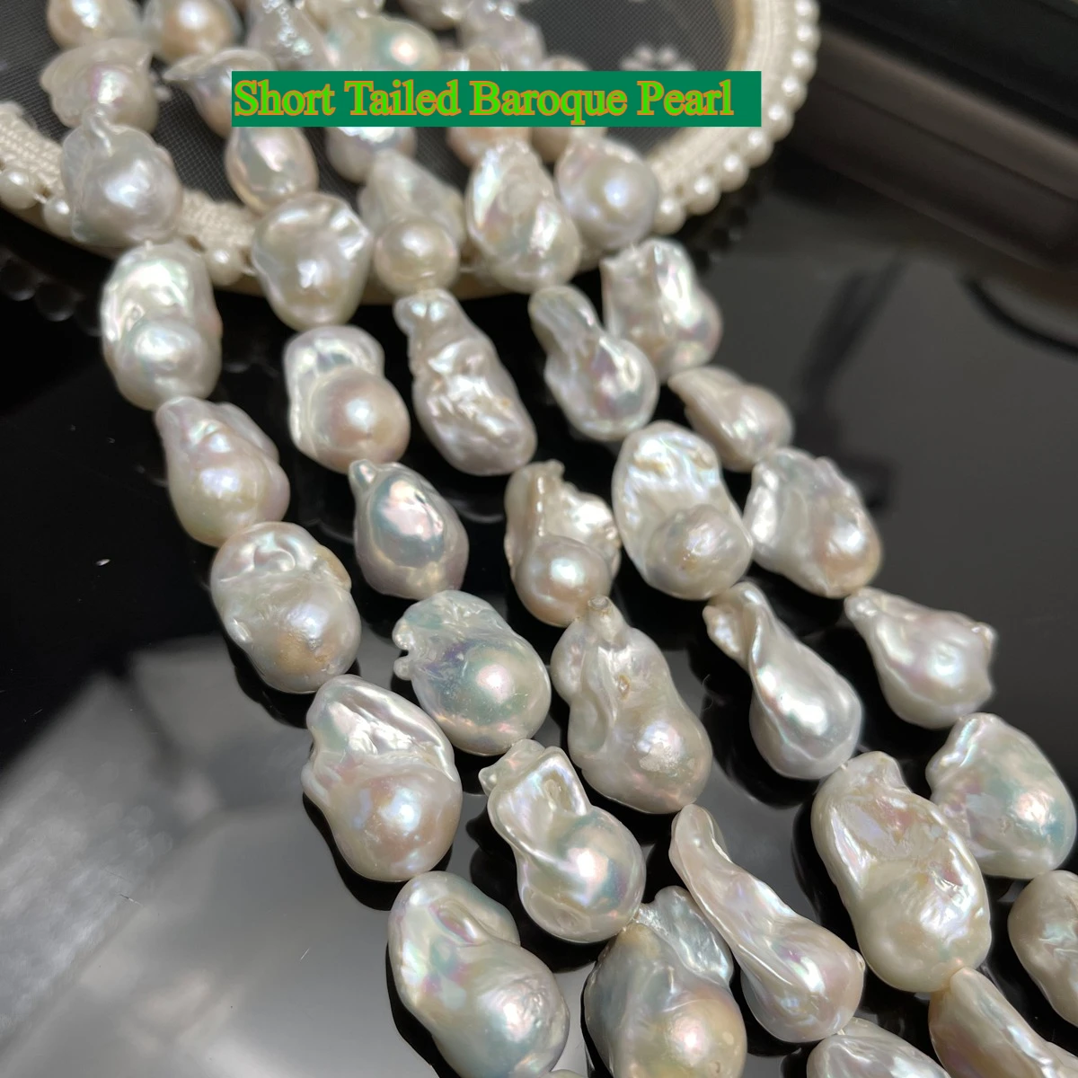 

Baroque Pearl Natural Freshwater Pearl White Short Tailed Pearl For Jewelry Making DIY Bracelet Earrings Necklace Accessory