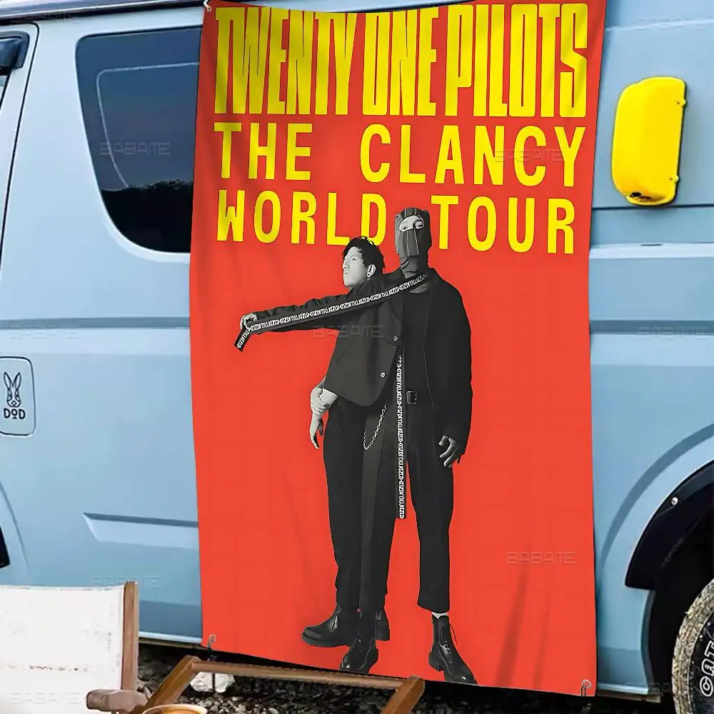 الفرقة T-Twenty O-One P-Pilots لتقوم بها بنفسك العلم للأسرة مجموعة صور غرفة المعيشة المنزل النوم ديكور جدار ديكور فني راية #1