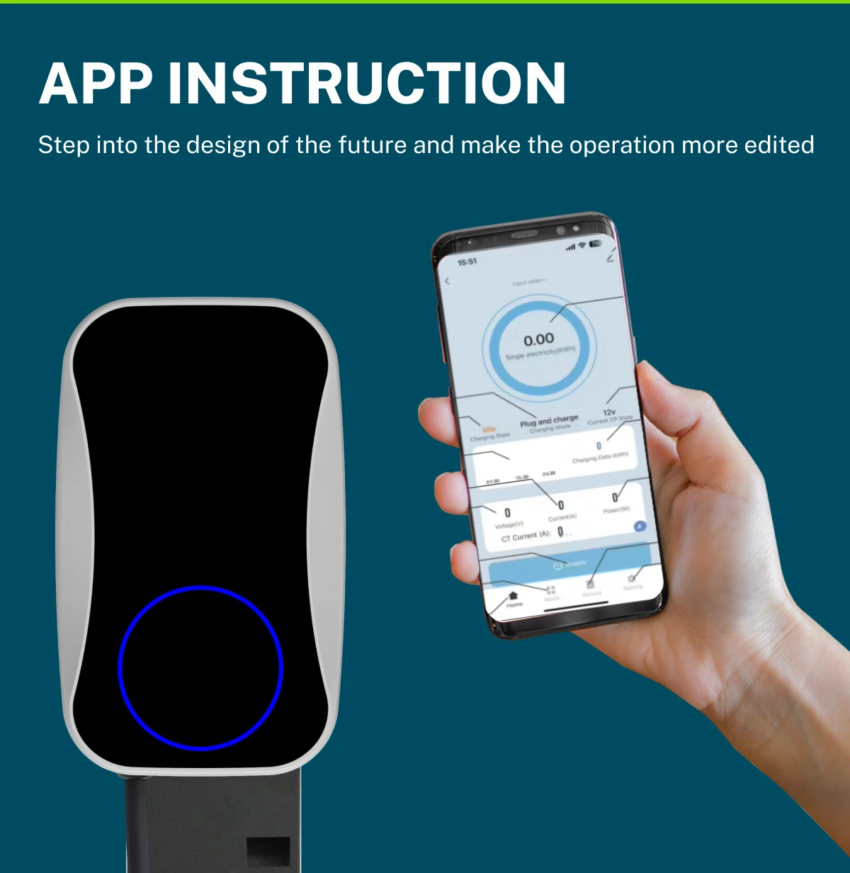 EV Wall Charger installed outdoors in the rain