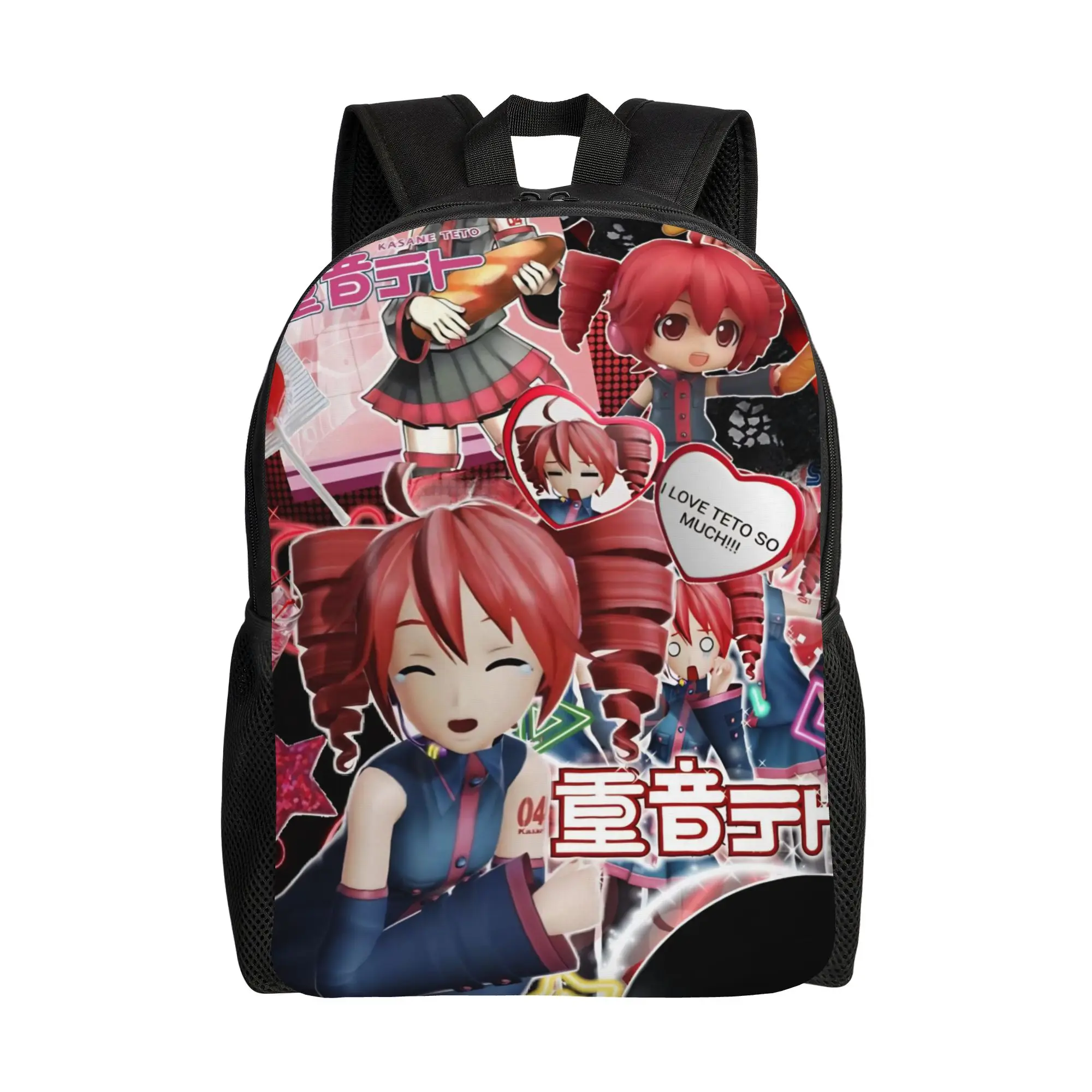 Pearto Poteto Anime Kasane Teto Virtual Singer Backpack University Backpacks Men Design Breathable High School Bags Rucksack
