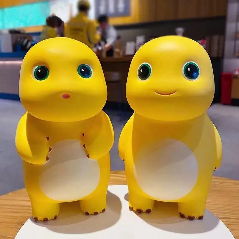 Pequeno dragão de leite anime figura alívio do estresse boneca plutônio lento rebote brinquedos crianças presentes sala estudo quarto decoração mesa ornamento