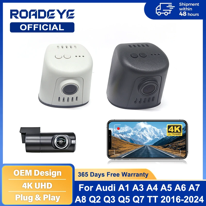 4k-plug-and-play-dash-cam-camera-car-dvr-for-audi-a1-a3-a4-a5-a6-a7-a8-q3-q5-b5-b6-b7-b8-b9-8v-c5-c6-c7-2016~2024-wifi-dashcam
