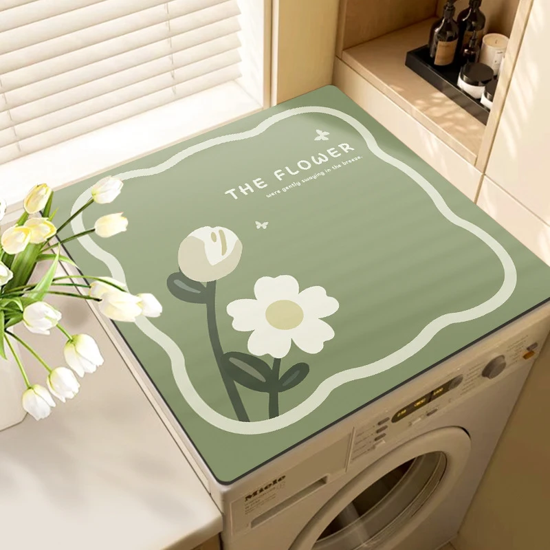 Washing Machine Dust Cover Pad Cloth, Sun Protection, Refrigerator Cover Cloth, Absorbent Cover Pad, Bedside Table Dust Pad