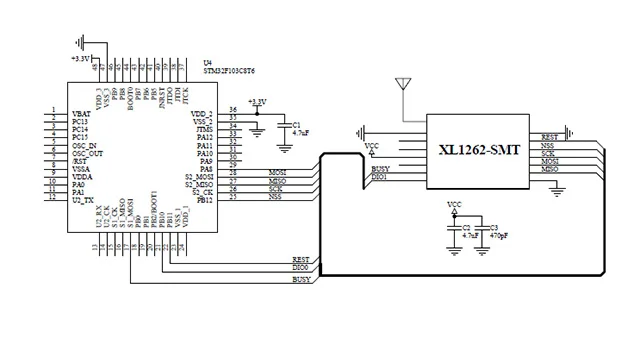 SX1262|Lora Spread Spectrum Module|160mW Spread Spectrum Wireless Transceiver Module|433M|470M Low Power Consumption