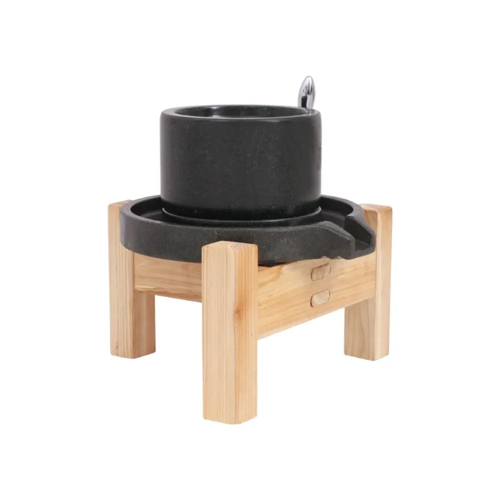 Hand Crank Stone Grinding Tool Portable Food Milling Device For Home Grain Paste And Drink Making Use