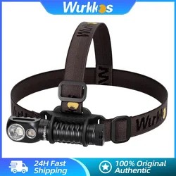 Wurkkos HD20 21700 Rechargeable Lamp 2000LM LH351D+XPL LED Light IP68 EDC Headlight Power Bank Fishing Hunting Magnetic Headlamp