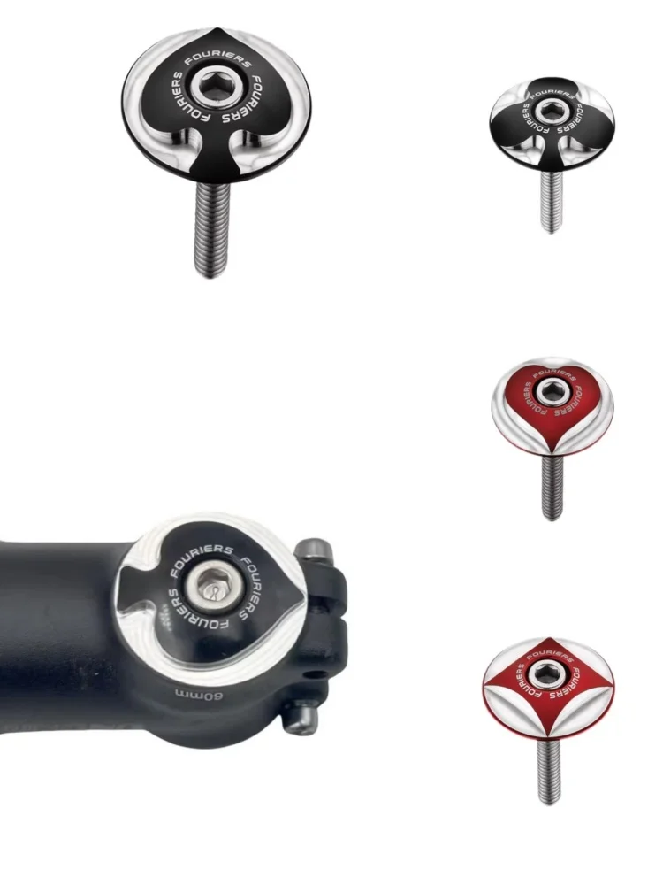 AliExpress NONE FOURIERS Bike Headset Spacer Cover Suspension Top Tube Cap Screw 1 1/8 Inch MTB Bike Stem TOP CAP