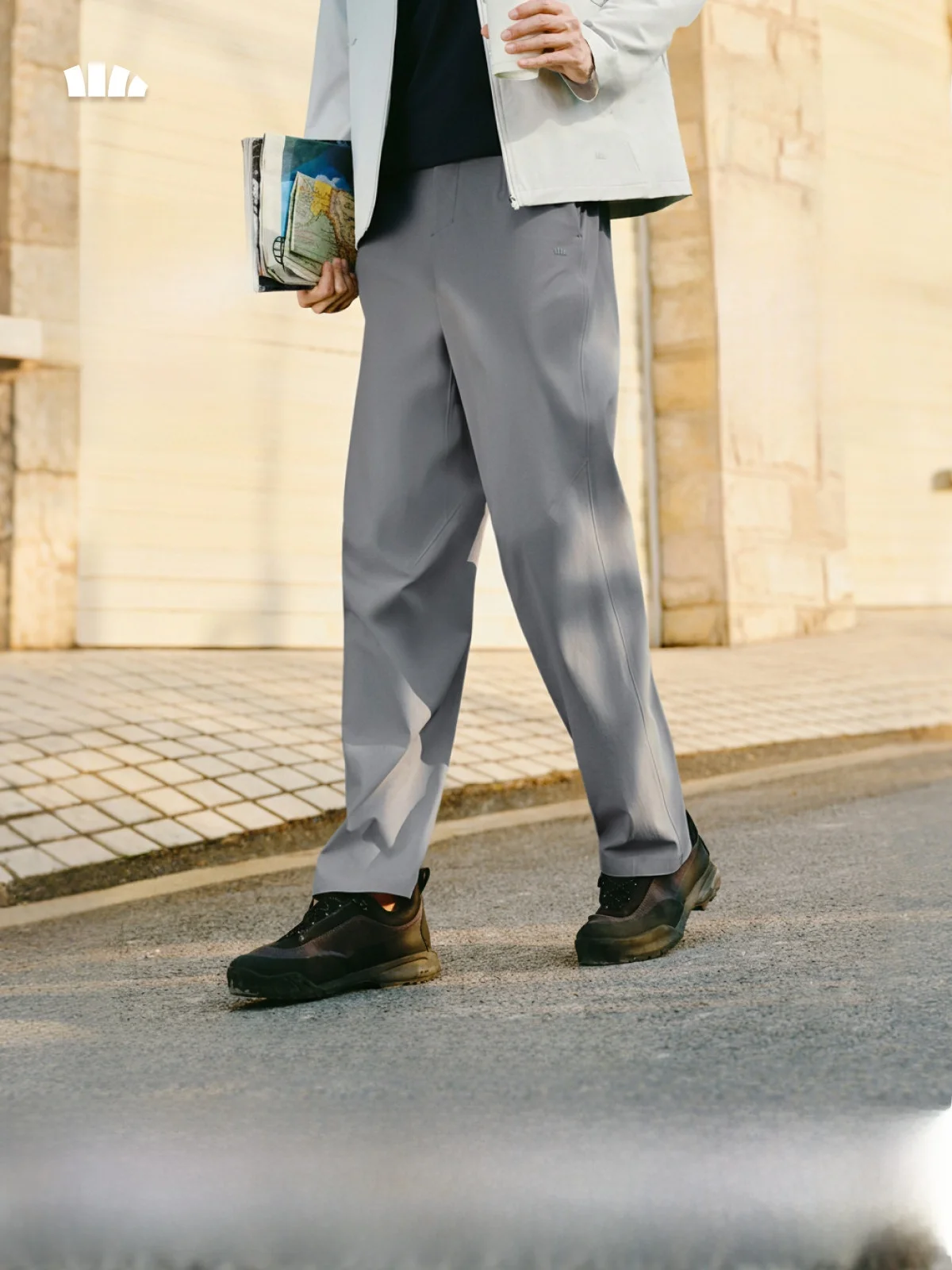 

Men's High Elastic Straight Leg Pants Anti-Wrinkle Business Commuting Autumn Winter Long Pants Breathable Casual Trousers