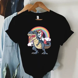 Hot Sale Tshirt Halloween Dinosaur Unicorn Graphicprinting for Female Tee Short Sleeve Casual Y2k Harajuku Fashion Clothes Shirt