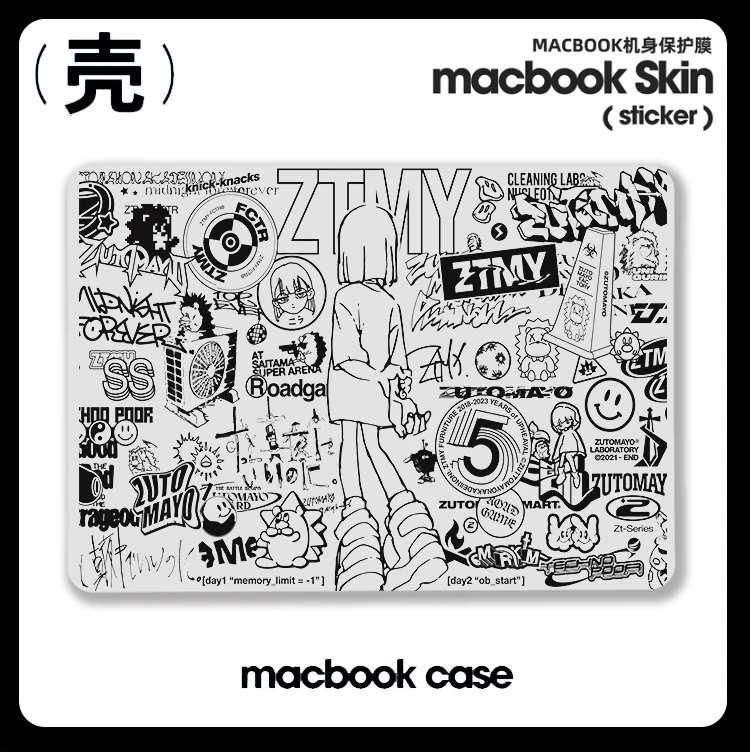 Zutto Mayonaka delinoni Anime ZTMY A3443 For Apple Macbook NEo Air 15 M2 M1 Pro 13 14 16 Mac Hard Shell Retina A2681 A2337 A2338