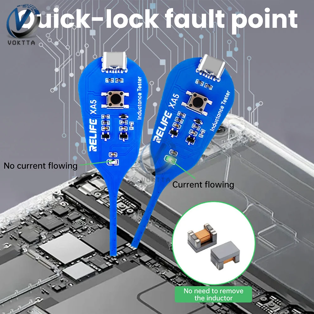 XA5 Inductance Tester Electromagnetic Inductance Quick Fault Check Detector Computer Motherboard Coil Tester Repair Tool