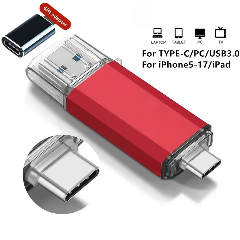 Original Metal Flash Drives USB 3.0 High Speed 512GB Pendrive Flash Disk Memoria Stick Waterproof USB Stick For Car Phone PC