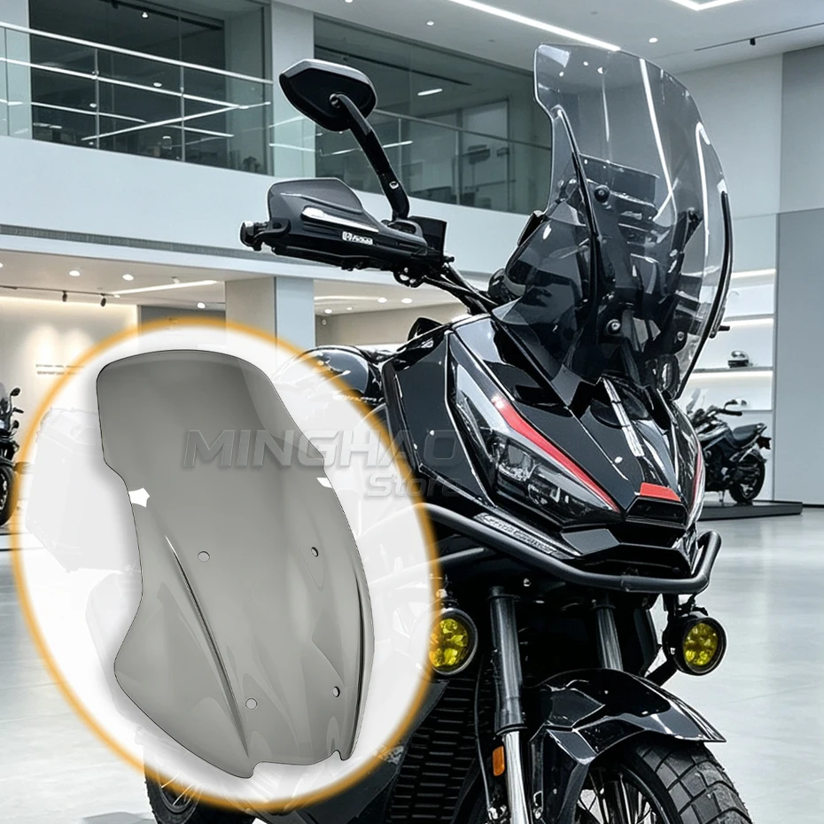 New Motorcycle Windshield Modification Height Front Rain Shield Wind Deflector Non Destructive Installation For ZONTES 368G 368g