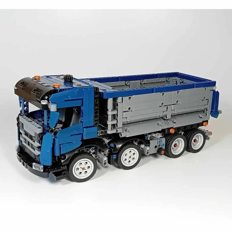 

763 pieces MOC Scania XT 24 axle dump truck model 1:24 scale DIY assembly building block toy children's birthday gift