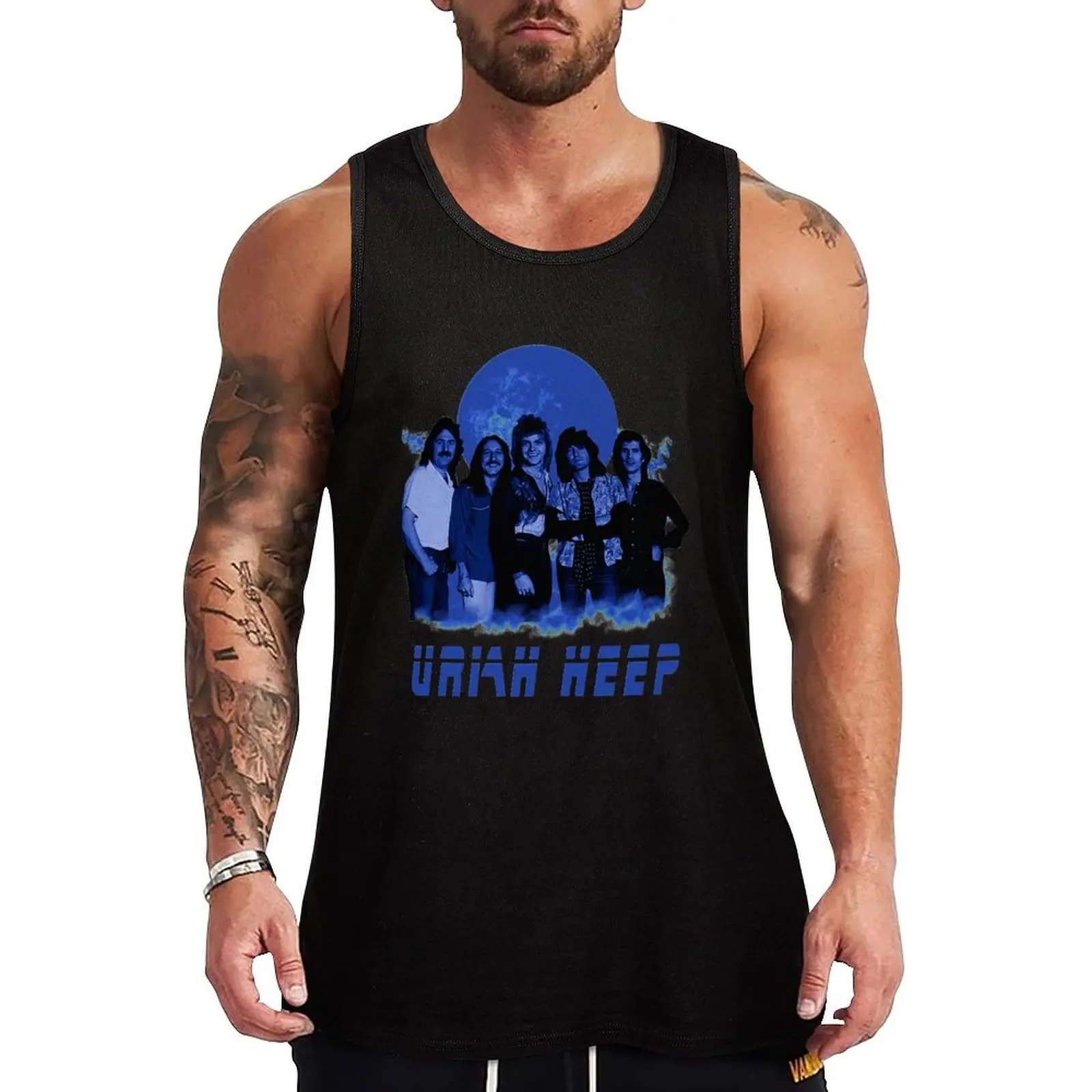 

Uriah Heep Tank Top Fashion Graphic Tank Top Trendy Print Sleeveless Shirt