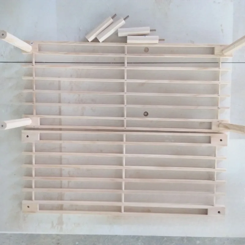 Multi-layer simple 4-layer wooden multi-layer storage finishing frame flower stand pine solid wood no scars flower stand