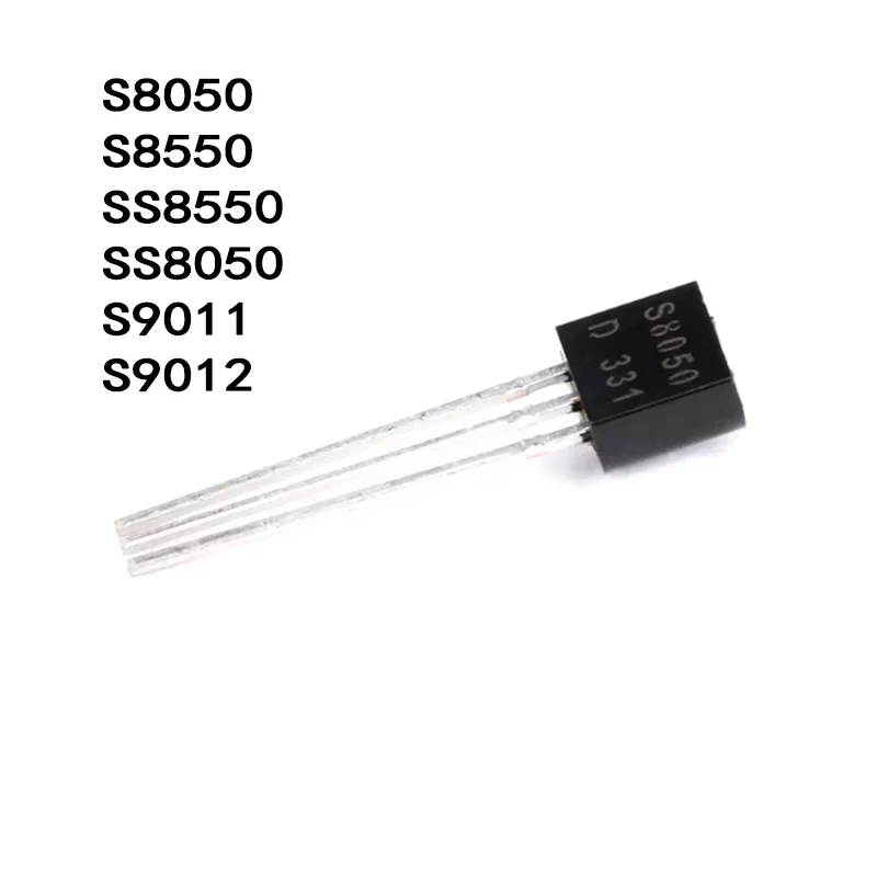 50PCS/LOT S8050 S8550 SS8050 SS8550 S9011 S9012 TO92 NPN/PNP Transistors