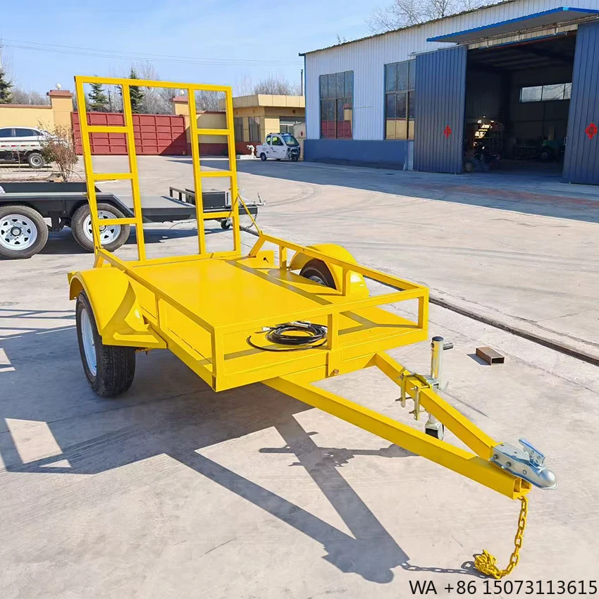 Automotive Hydraulic 3-Ton Low Bed Inclined Trailer Multi-Purpose for Small Excavator Steel/Aluminum/Galvanized