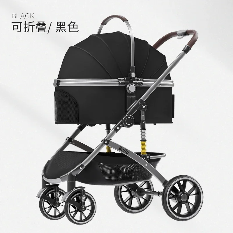 

(Ready to Ship) luxury Pet Trolley Manufacture Pet Stroller Dog Cat Trolley Pet Carriers & Travel Products