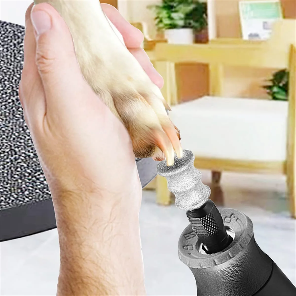 Насадки для шлифовки ногтей для собак Dremel, вращающиеся насадки для шлифовки ногтей для больших, средних и маленьких собак, кошек, обрезка ногтей, 2 шт. GSY