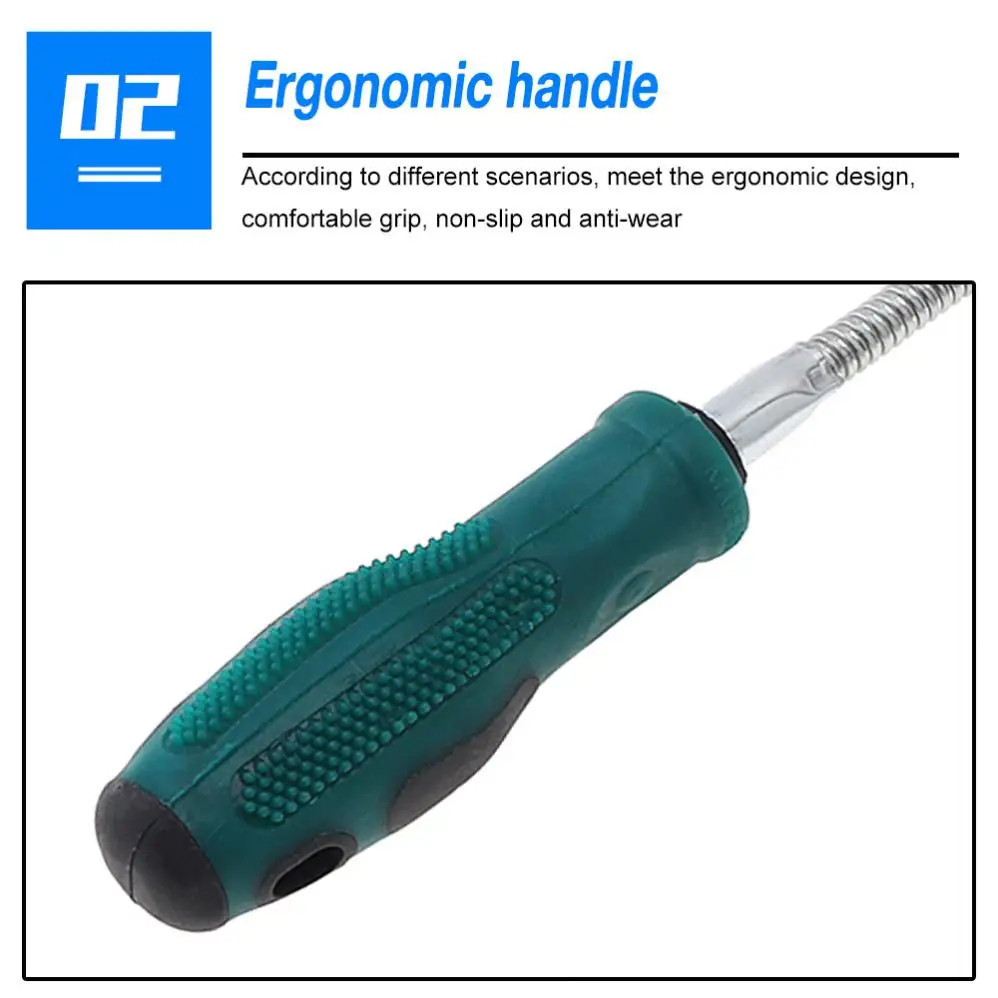 Telescopic Magnetic Pick up Tool Flexible Long Reach Spring Magnet Grab Grabber Fingers Prongs for Garbage Pick Up Arm Extension