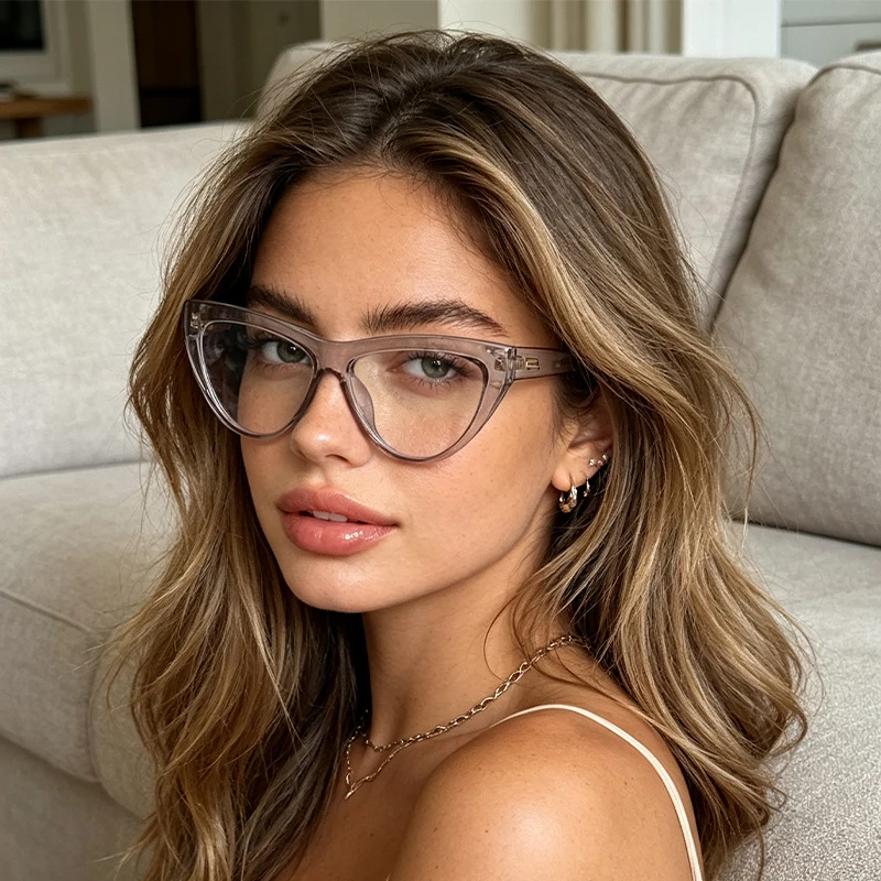 1pc net celebrity cat's eye glasses are suitable for party vacation street shooting girls to wear matching accessories