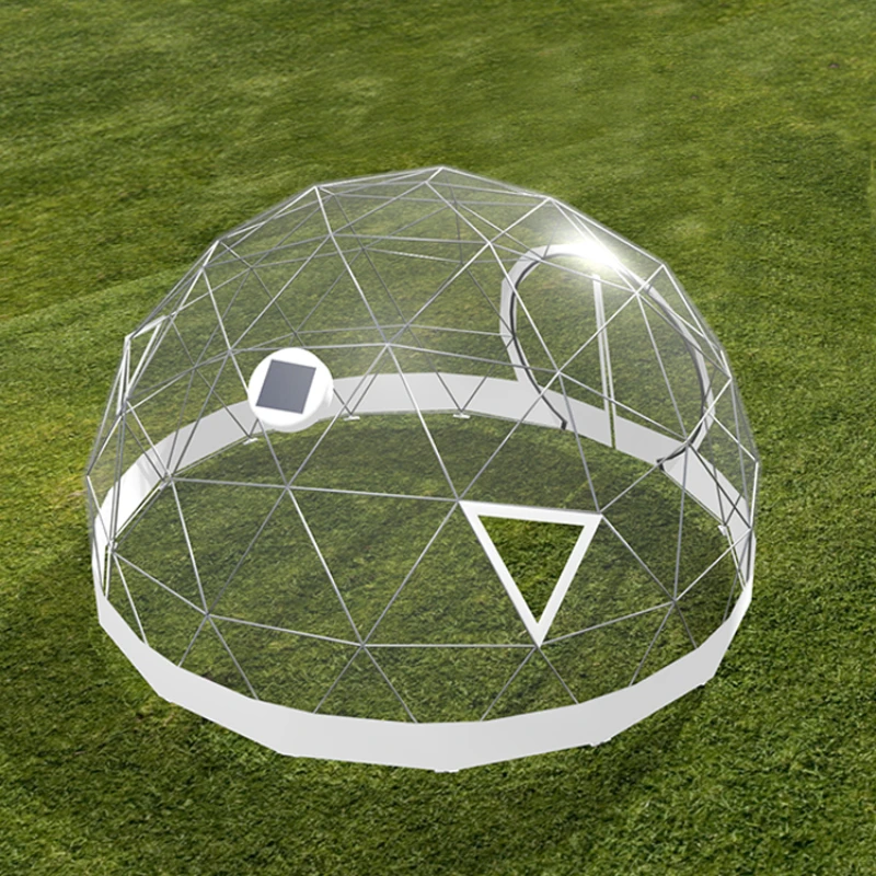 

hot sale 3-30m transparent geodesic dome house tent outdoor garden igloo dome tent for clamping
