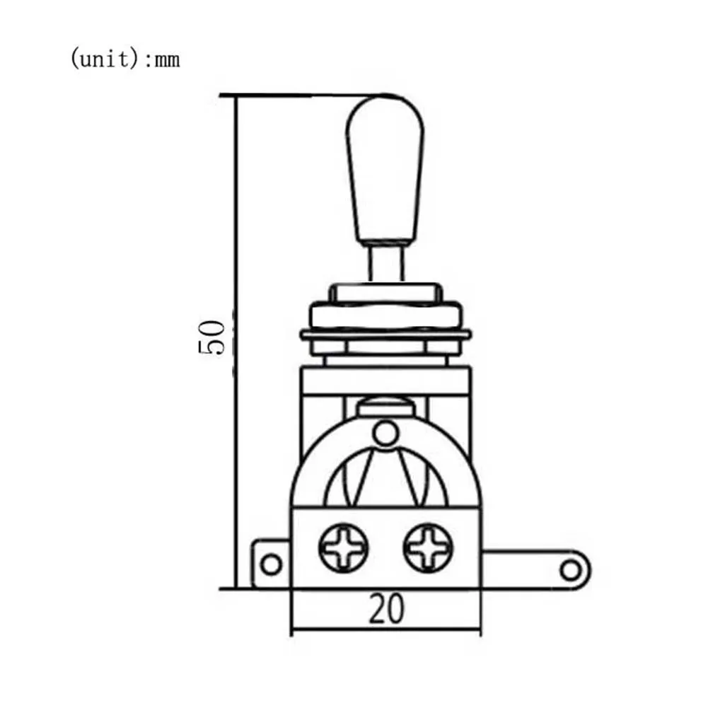 Seletor de guitarra de 3 vias, interruptor de alternância, captadores, controle, peças de guitarra, leve, portátil, elemento de música