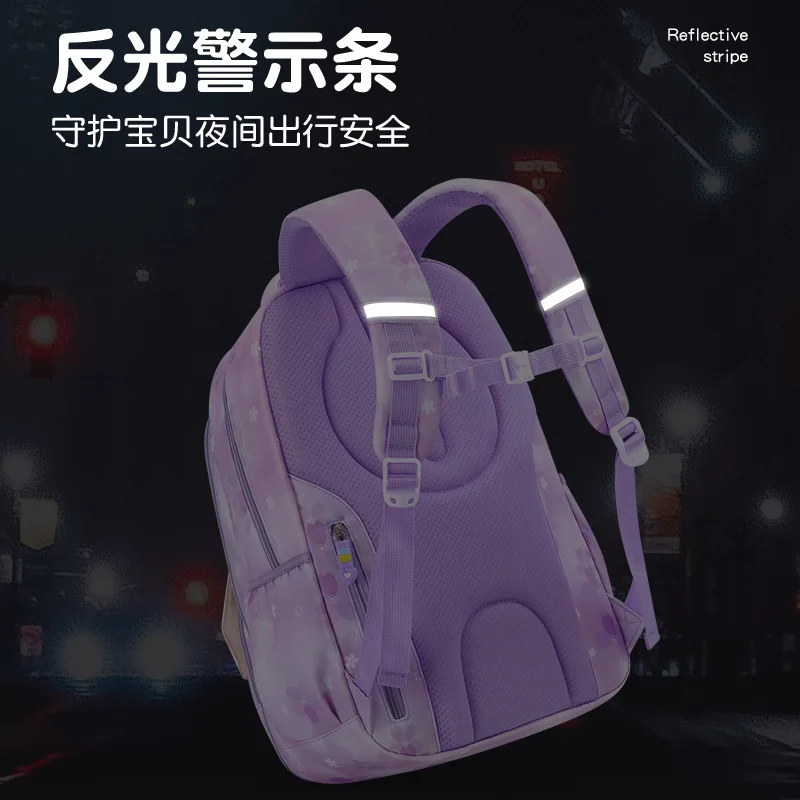 Primary Schoolbags Ins Wind Lightweight Burden Reduction Large Capacity Protection Children's Schoolbags Grades 1-6